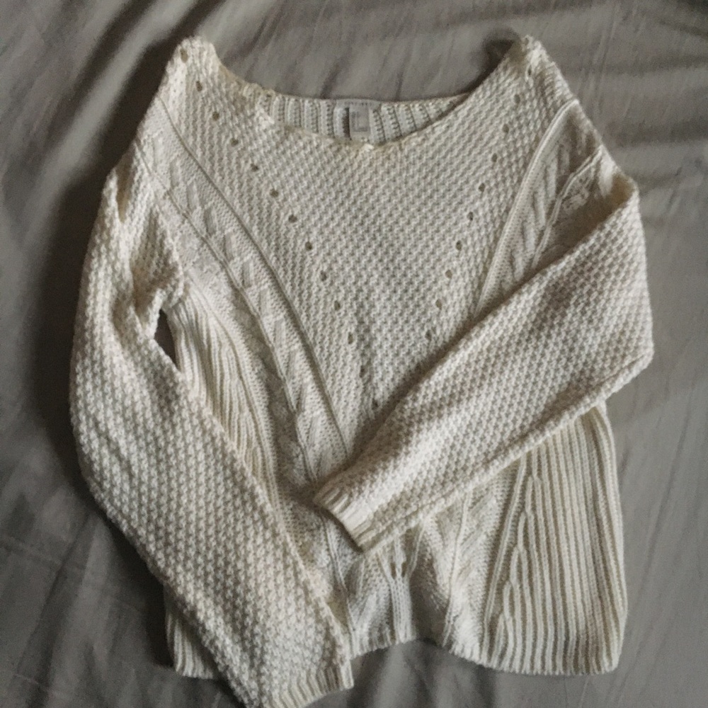 Off the shoulder sweater